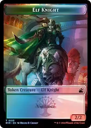 Elf Knight Token - Foil
